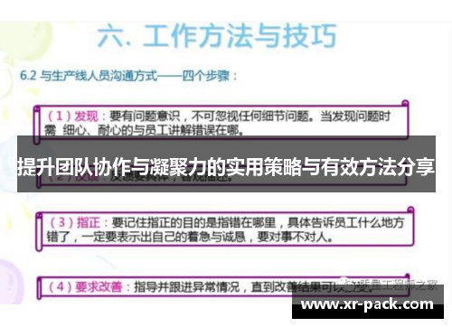 提升团队协作与凝聚力的实用策略与有效方法分享